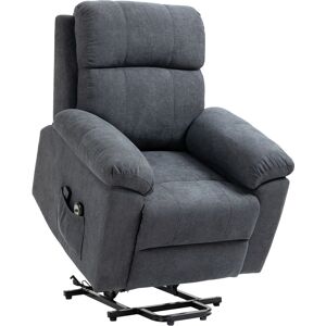 HOMCOM Fauteuil releveur électrique fauteuil massant inclinable avec repose-pied télécommande