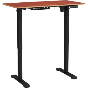 Vinsetto Bureau assis-debout électrique réglable en hauteur avec fonction mémoire, bureau réglable en hauteur 72-116 cm