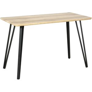 HOMCOM Table de salle à manger rectangulaire pieds en épingle