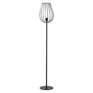 HOMCOM Lampadaire design industriel metal filaire ampoule E27 40 W max. 27,5 x 27,5 x 159 cm noir - Publicité