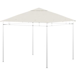 Outsunny Toile de rechange pour pavillon tonnelle tente toit de remplacement gazebo de jardin polyester 180 g/m² 3 x 3 m creme   Aosom France