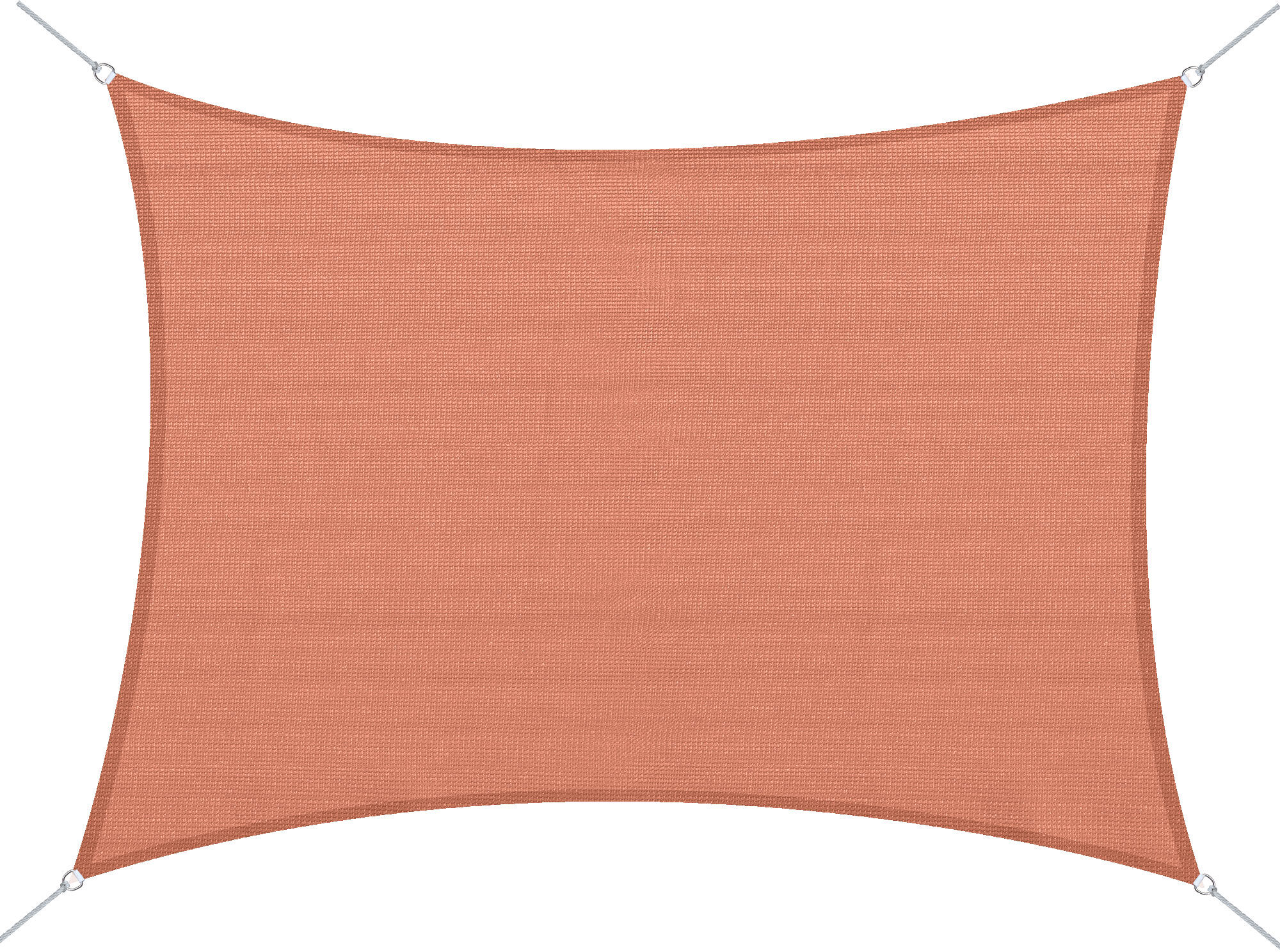 HOMCOM Voile d'ombrage filet d'ombrage rectangulaire 4 x 6 m Toile Solaire taud de Soleil Brique Terracotta