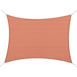 HOMCOM Outsunny Voile d'Ombrage pour patio résistante aux intempéries et facile d'entretien Rouge Brique Rectangulaire 4 x 6 m