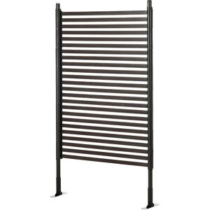 Outsunny Panneau clotûre de jardin brise vue en métal extérieur avec pieds ou piquets à planter, modulaire, 93L x 22l x 150H cm