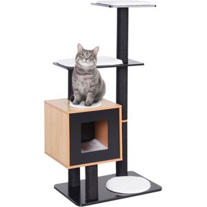 PawHut Arbre à chats griffoirs char design contemporain grattoirs sisal