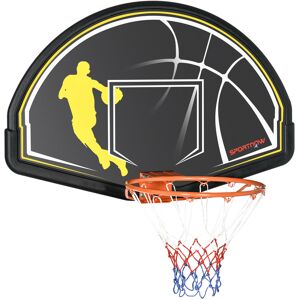 SPORTNOW Panier de basketball mural pour enfant avec panier spécial Dunk intérieur extérieur 70 x 110 x 90 cm noir   Aosom France