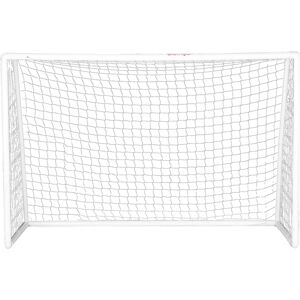 SPORTNOW But de football cage de foot but d'entrainement en plastique - piquets inclus - dim. 180L x 92l x 124H cm blanc