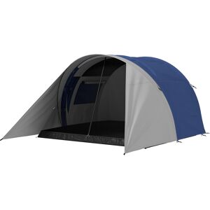 Outsunny Tente de camping familiale 3-4 personnes étanche légère ventilée facile à monter, dim. 390L x 315l x 188H cm