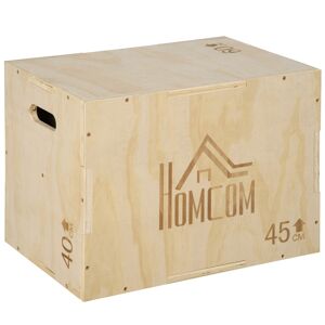 HOMCOM Box jump pliométrie 3 en 1 appareil boîte à