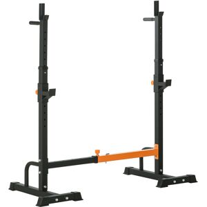 HOMCOM Support pour haltères avec poignée repose haltères rack Squats