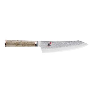 MIYABI 5000 MCD Rocking santoku avec alveoles 18 cm, Brun, Tranchant lisse