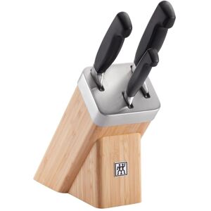 ZWILLING  FOUR STAR Bloc de couteaux avec technologie KiS 4-pcs, Bambou