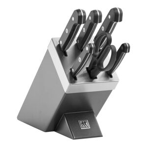 ZWILLING Gourmet Bloc de couteaux avec technologie KiS 7-pcs, Gris