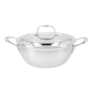 Demeyere Atlantis 7 Sauteuse avec couvercle a double paroi 24 cm, Inox 18/10