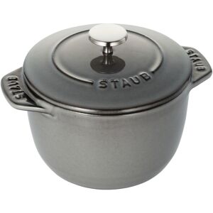 Staub Formes speciales Cocotte a riz 12 cm, Rond(e), Gris graphite, Fonte