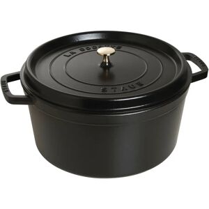 Staub La Cocotte 34 cm, Rond(e), Noir, Fonte