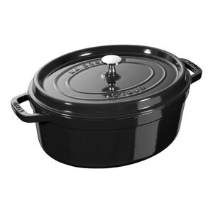 Staub La Cocotte 33 cm, Ovale, Noir brillant, Fonte