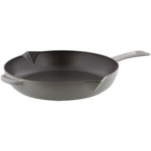 Staub Poêles en fonte Poêle avec bec verseur 26 cm, Fonte, Gris graphite