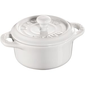 Staub Ceramique Mini Cocotte 10 cm, Rond(e), Blanc pur, Céramique