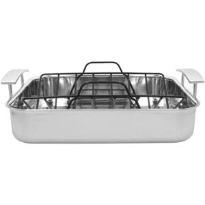 Demeyere Industry 5 Sauteuse avec grille 39 x 33 cm, Inox 18/10, Argent