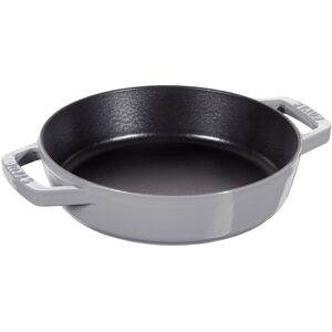 Staub Poêles en fonte Poêle avec 2 poignées 20 cm, Fonte, Gris graphite