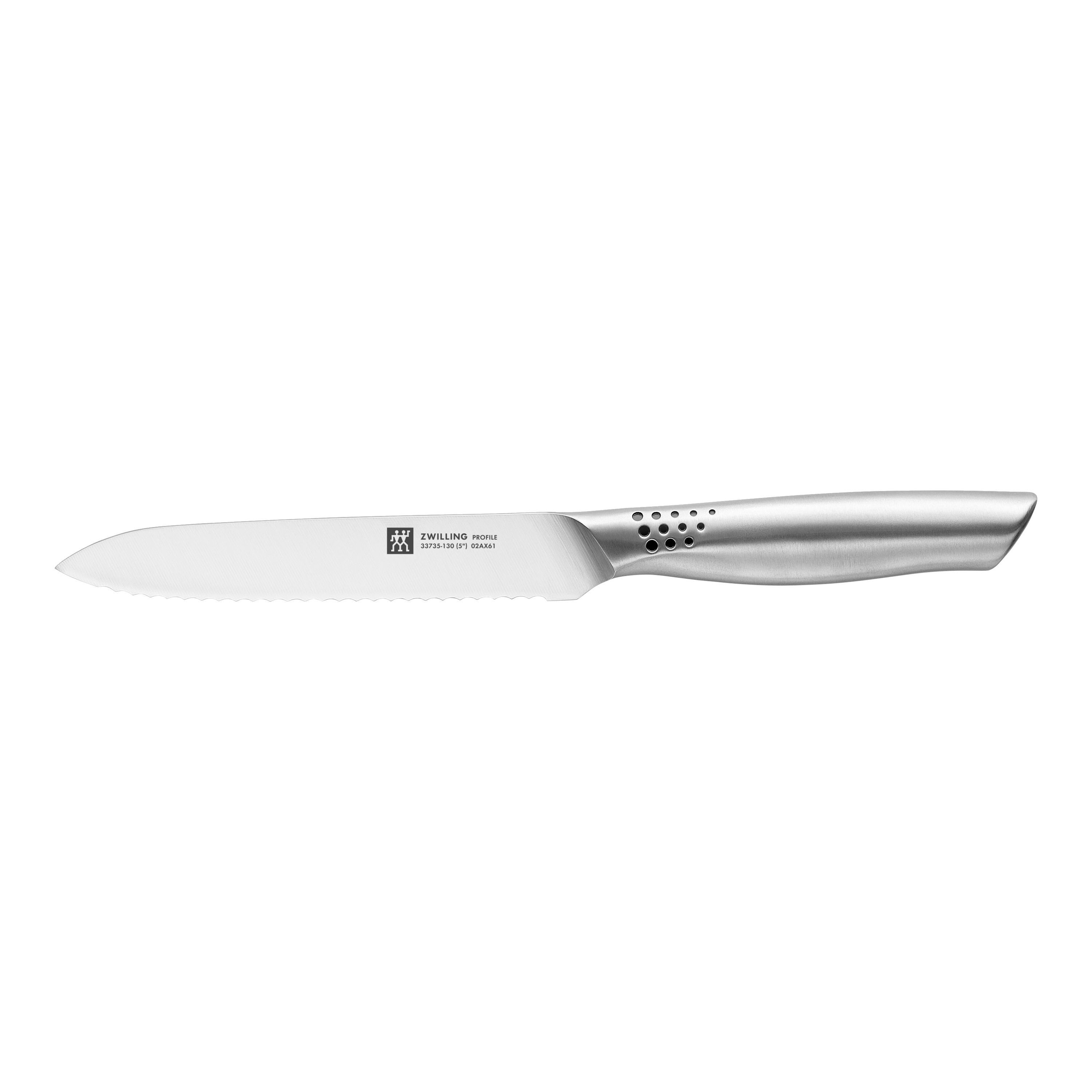 ZWILLING Profile Couteau universel 13 cm, Argent, Tranchant en dents de scie