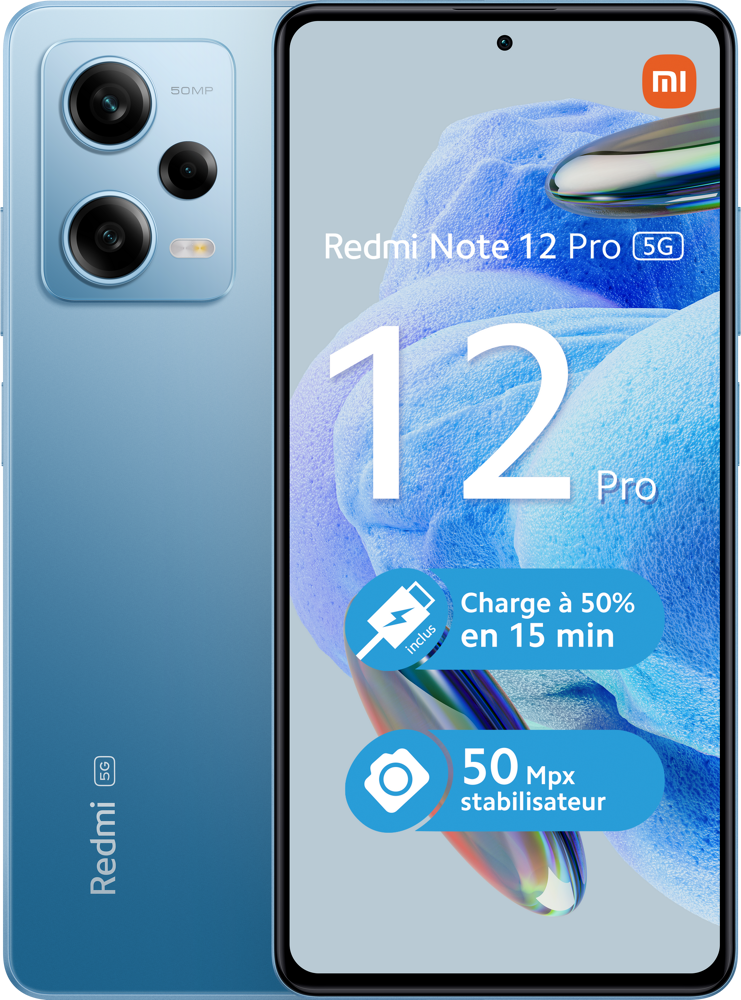 Xiaomi Redmi Note 12 Pro 5G 16,9 cm (6.67") Double SIM Android 12 USB Type-C 6 Go 128 Go 5000 mAh Bleu