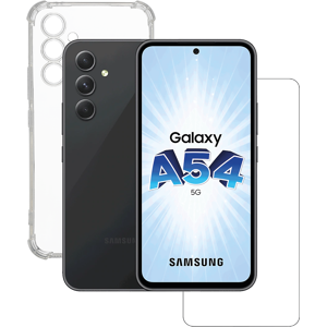 Pack Smartphone Samsung Galaxy A54 5G 128Go Noir avec Coque