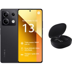 Pack Smartphone Xiaomi Redmi Note 13 5G 256Go Noir avec