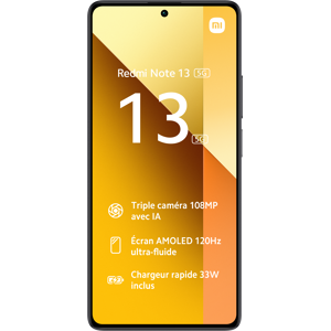 Smartphone Xiaomi Redmi Note 13 5G 256Go Noir