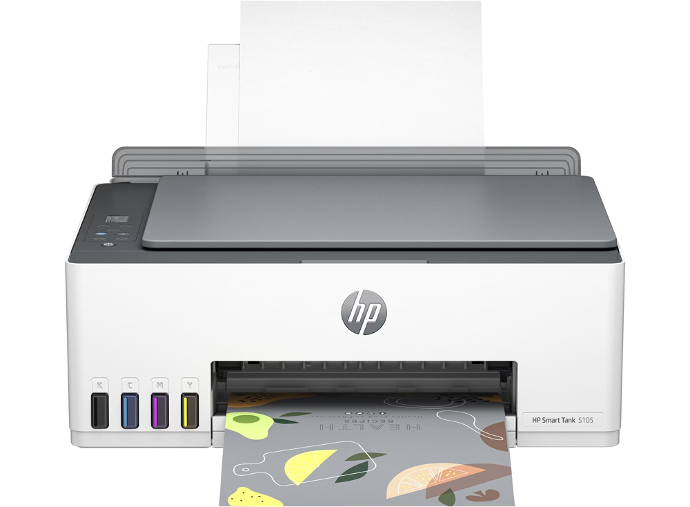 HP Smart Tank Imprimante Tout-en-un 5105, Couleur, Imprimante pour Maison et Bureau à domicile, Impression, copie, numérisation, Sans fil; Réservoir