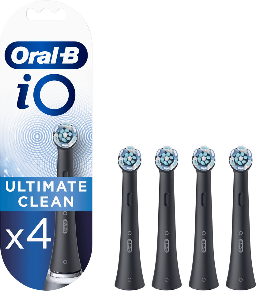 Oral B Oral-B iO Ultimate Clean Brossettes Noires, Lot de 4