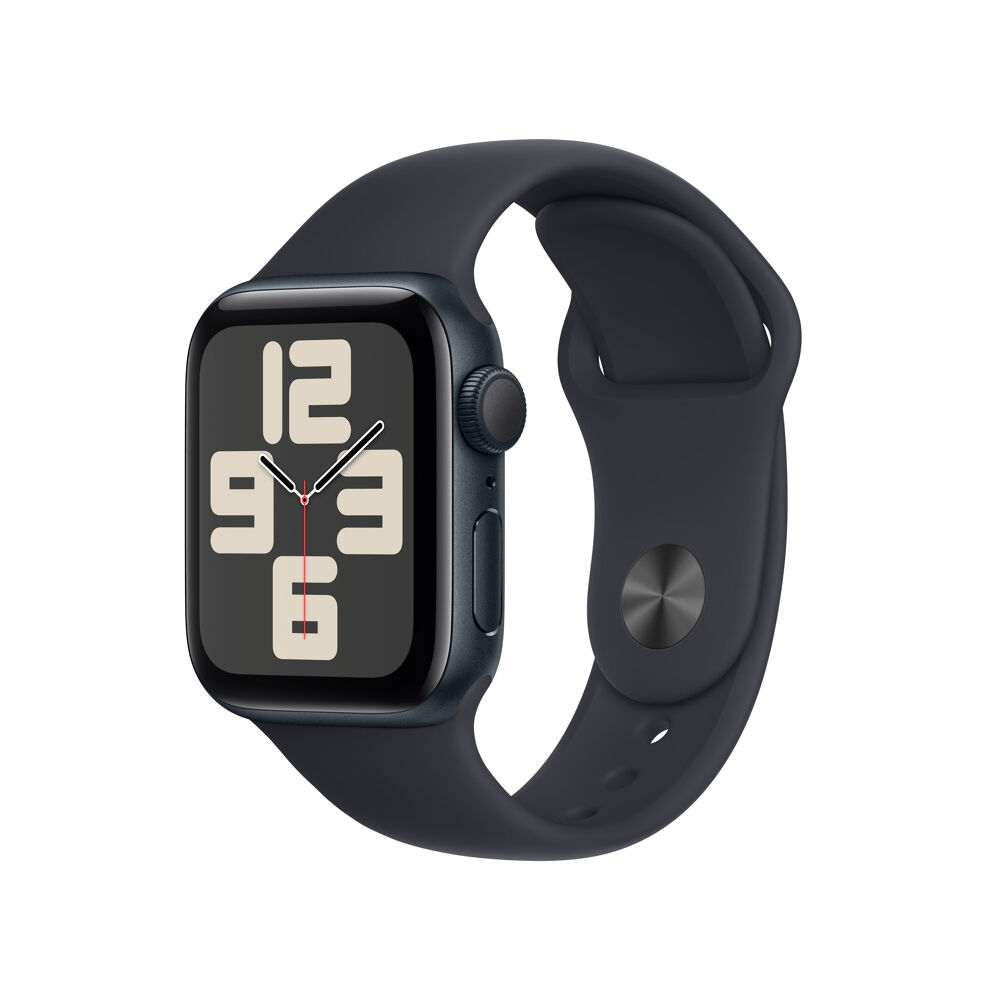 Montre connectée Apple Watch SE GPS, 40mm Boîtier Aluminium Minuit avec Bracelet Sport Minuit S/M