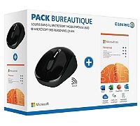 Pack Bureautique Microsoft : Souris Sans fil + Microsoft 365 Personnel