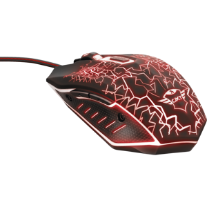 Trust - Souris gaming filaire ambidextre éclairage par diodes IZZA