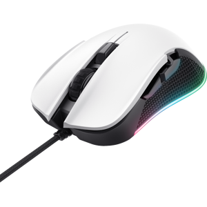 Trust - Souris gaming filaire LED RGB YBAR - Blanc