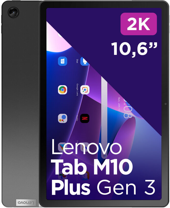 Lenovo Tab M10 Plus 128 Go 26,9 cm (10.6") Qualcomm Snapdragon 4 Go Wi-Fi 5 (802.11ac) Android 12 Gris