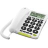 Téléphone fixe avec fil Doro PhoneEasy 312CS Blanc