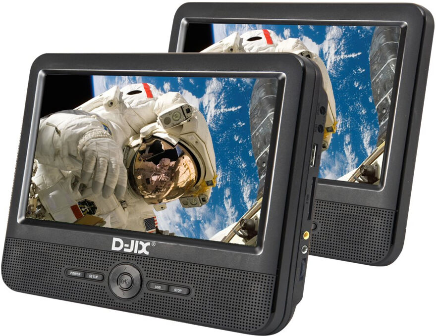 D-Jix PVS 906-50SM Lecteur DVD/Blu-Ray portable Lecteur DVD portable Mural 22,9 cm (9") 800 x 480 pixels Noir