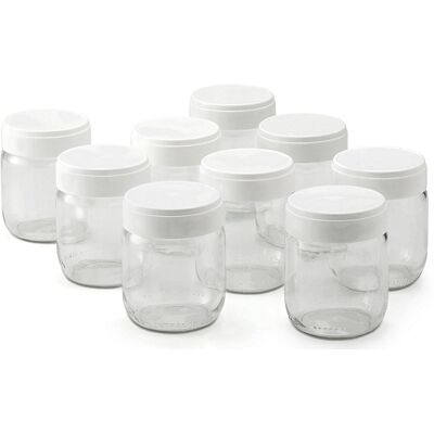 ACCESSOIRES CULINAIRE Lagrange Lot de 9 pots pour Yaourtière -