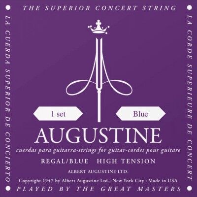 Augustine Cordes guitares classiques/ REGAL BLEU TIRANT FORT