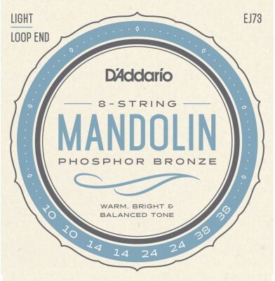 D'addario And Co Cordes pour mandoline/ EJ73 CORDES POUR MANDOLINE