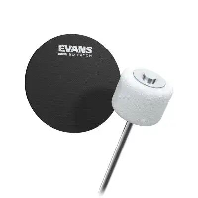 Evans Peaux grosse caisse/ EQPB1 - PATCH POUR PÉDALE SIMPLE EQ, NYLON NOIR