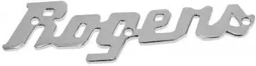 Rogers Drums Accessoires caisse claire/ 5SLOGO LOGO BADGE ACIER CHROME