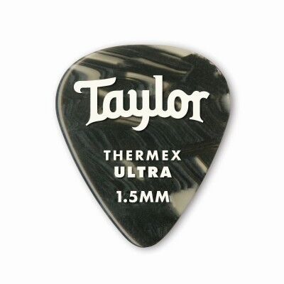 Taylor Guitars Médiators/ 80718 PREMIUM 351 THERMEX ULTRA PICKS BLACK ONYX 1.50MM 6-PACK