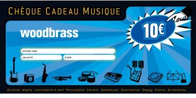 Woodbrass Chèques cadeaux/ CHEQUE CADEAU 10 EUROS DÉMATÉRIALISÉ