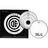 Code Drum Head Pack de peaux/ TOM PACK LAW TRANSPARENTE FUSION + CC 14" DNA SABLEE