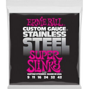 Ernie Ball Jeux de cordes électriques 009/ 2248 STAINLESS STEEL