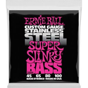 Ernie Ball Cordes guitares basses 4/ 2844 CUSTOM GAUGE STAINLESS
