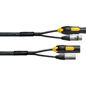 Cordial câbles DMX/ CBLE HYBRIDE XLR 5 POINTS + POWERCON 2,5 MM TRUE1 - 5M